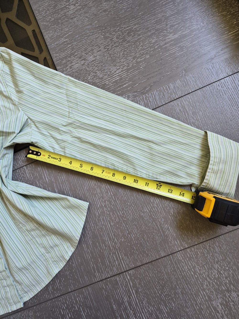 Bass Light Green and White Striped Button-Up Shirt - Picture 9 of 12